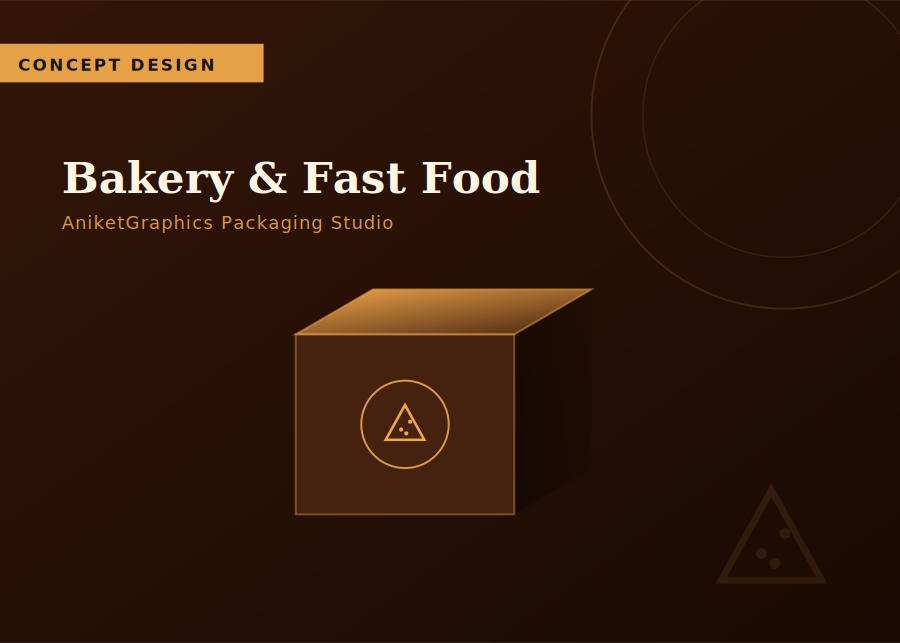 Bakery & Fast Food Packaging — AniketGraphics concept packaging design