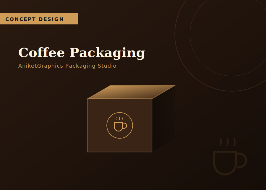 Coffee Packaging Design — AniketGraphics concept packaging design