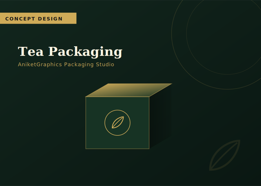 Tea Packaging Design — AniketGraphics concept packaging design