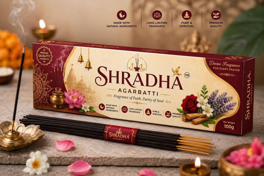 Agarbatti Packet Design — AniketGraphics packaging design